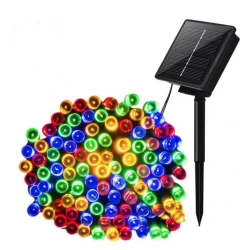 Instalatie solara decorativa 450  LED lungime 45  metri 1500 12 MULTICOLOR