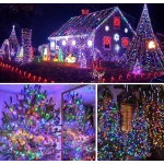 Instalatie solara decorativa 450  LED lungime 45  metri 1500 12 MULTICOLOR