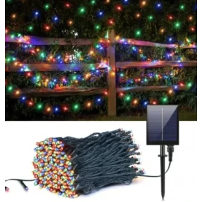 Instalatie solara decorativa 450  LED lungime 45  metri 1500 12 MULTICOLOR