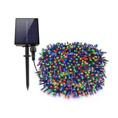 Instalatie solara decorativa 450  LED lungime 45  metri 1500 12 MULTICOLOR