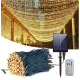 Instalatie solara decorativa 600 LED lungime 60 metri 1500 15 ALB CALD
