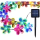 Instalatie solara flori de cires RGB cu 50 led-uri multicolor