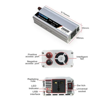 UB Invertor 12v 220v 2000w Convertor Auto