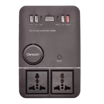 Invertor auto Olesson 1661 de 220V/200W
