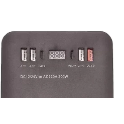 Invertor auto Olesson 1661 de 220V/200W