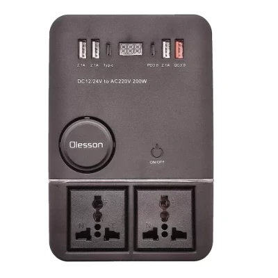 Invertor auto Olesson 1661 la 220V putere 200W