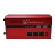 Invertor cu Display Dublu 5000W 12-220V Port-uri USB Priza ROSU