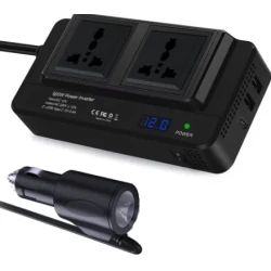 Invertor curent auto 300W 12V/220V USB Q-CC8200