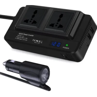 Invertor curent auto 300W 12V/220V USB Q-CC8200