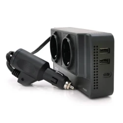 Invertor curent auto 300W 12V/220V USB Q-CC8200