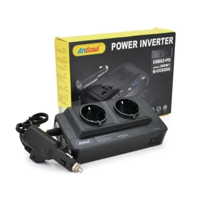 Invertor de curent auto 300W 12V/220V USB Q CC8200