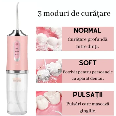 Irigator Bucal Portabil PPS Pulse ROZ 1 CAPAT BS