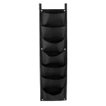 UB Jardiniera verticala neagra cu 6 buzunare material textil