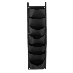 UB Jardiniera verticala neagra cu 6 buzunare material textil