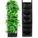 UB Jardiniera verticala neagra cu 6 buzunare material textil