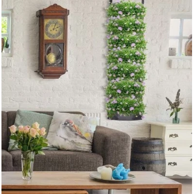 UB Jardiniera verticala neagra cu 6 buzunare material textil