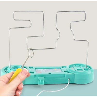 Joc interactiv Labirintul electric pentru copii turcoaz