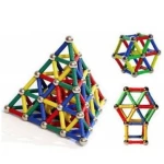 Joc Magnastix creativ pentru copii 63 piese