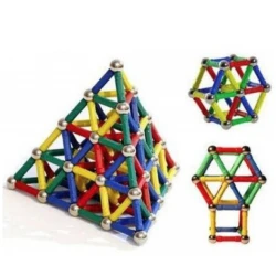 Joc Magnastix creativ pentru copii 63 piese