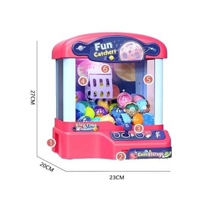 Joc tip Automat de Jucarii cu Gheara pentru Copii Mini Claw Machine cu Lumini si Sunete