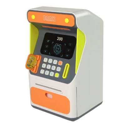 Jucarie interactiva bancomat ATM senzor de recunoastere faciala si PIN