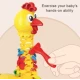 Jucarie interactiva cu plastilina Puiul amuzant cu pene colorate