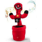 UB Jucarie interactiva tip cactus model Squid Game cu LED-uri Dansator Vorbitor Imita ROSU