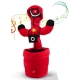 UB Jucarie interactiva tip cactus model Squid Game cu LED-uri Dansator Vorbitor Imita ROSU
