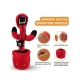 UB Jucarie interactiva tip cactus model Squid Game cu LED-uri Dansator Vorbitor Imita ROSU