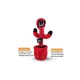 UB Jucarie interactiva tip cactus model Squid Game cu LED-uri Dansator Vorbitor Imita ROSU