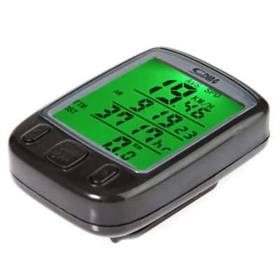 Kilometraj digital bicicleta SD 563A cu fir 25 functii afisaj temperatura ora comparator