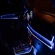 Kit 4 Benzi LED Lumini Ambientale auto RGB Control din Aplicatie Telefon