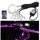Kit 5 Benzi LED Lumini Ambientale auto RGB Control din Aplicatie Telefon 6 Metrii