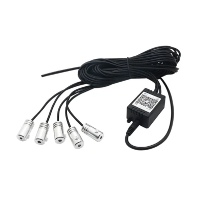 Kit 5 Benzi LED Lumini Ambientale auto RGB Control din Aplicatie Telefon 6 Metrii