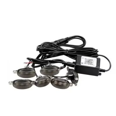 Kit 6 lumini ambientale auto pentru grila RGB 12V cu aplicatie