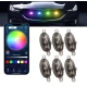 Kit 6 lumini ambientale auto pentru grila RGB 12V cu aplicatie