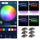 Kit 6 lumini ambientale auto pentru grila RGB 12V cu aplicatie