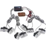 Kit 8 lumini stroboscop 7 functii 12V Galben