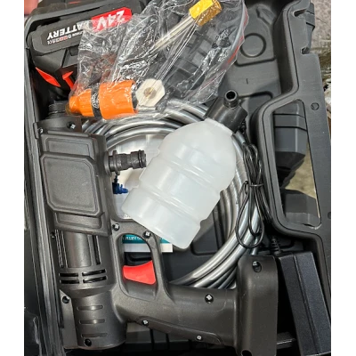 KIT Aparat de spalat cu presiune de 24V cu rezervor pentru detergent