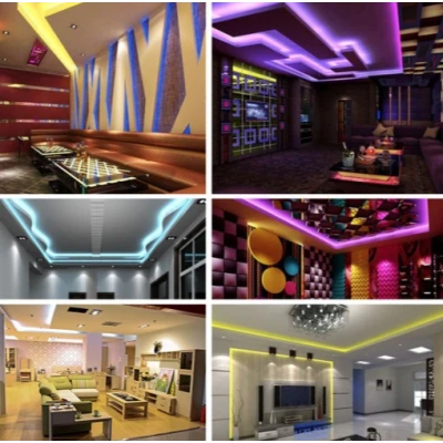 Kit Bandă RGB 5M 280 LED cu telecomanda mare si functii multiple
