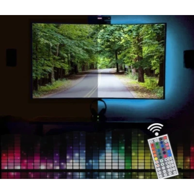 Kit Bandă RGB 5M 280 LED cu telecomanda mare si functii multiple