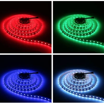 Kit Banda LED RGB cu Telecomanda 300 LED uri Lungime 5m 220V BS