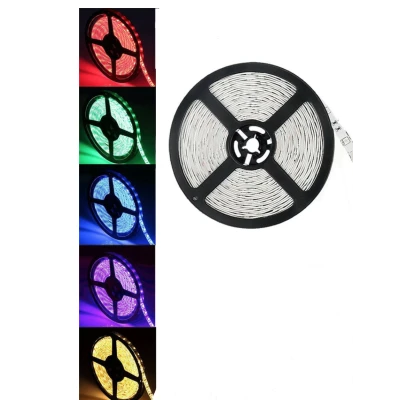 Kit Banda LED RGB cu Telecomanda 300 LED uri Lungime 5m 220V BS