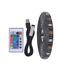 Kit banda LED RGB pentru TV lungime 5 m telecomanda inclusa