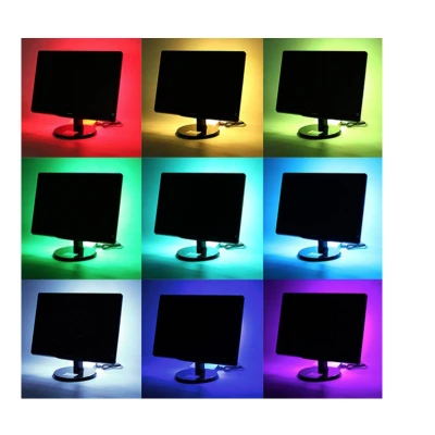 Kit banda LED RGB pentru TV lungime 5 m telecomanda inclusa