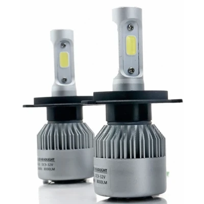 UB Kit becuri led auto COB S2 H11 2 buc/set 8000Lumeni temperatura 6000K/Alb putere 72W