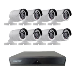 Kit de supraveghere JORTAN cu 8 camere CCTV AHD 1080P