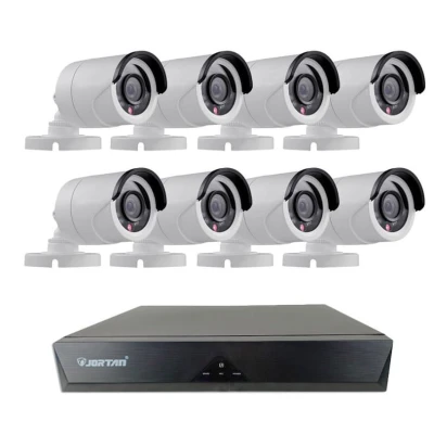 Kit de supraveghere JORTAN cu 8 camere CCTV AHD 1080P