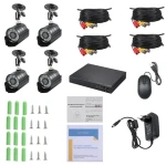 KIT de Supraveghere si Securitate Video AHD 4 Camere 5G 4K HD