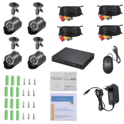 KIT de Supraveghere si Securitate Video AHD 4 Camere 5G 4K HD